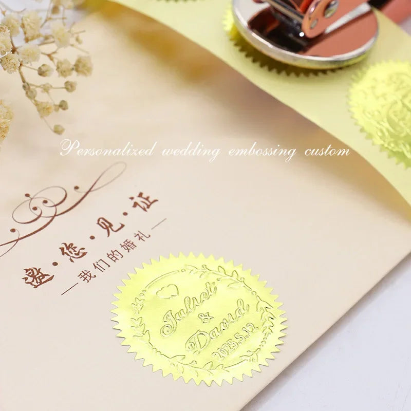 Custom Logo Embossing Stamp